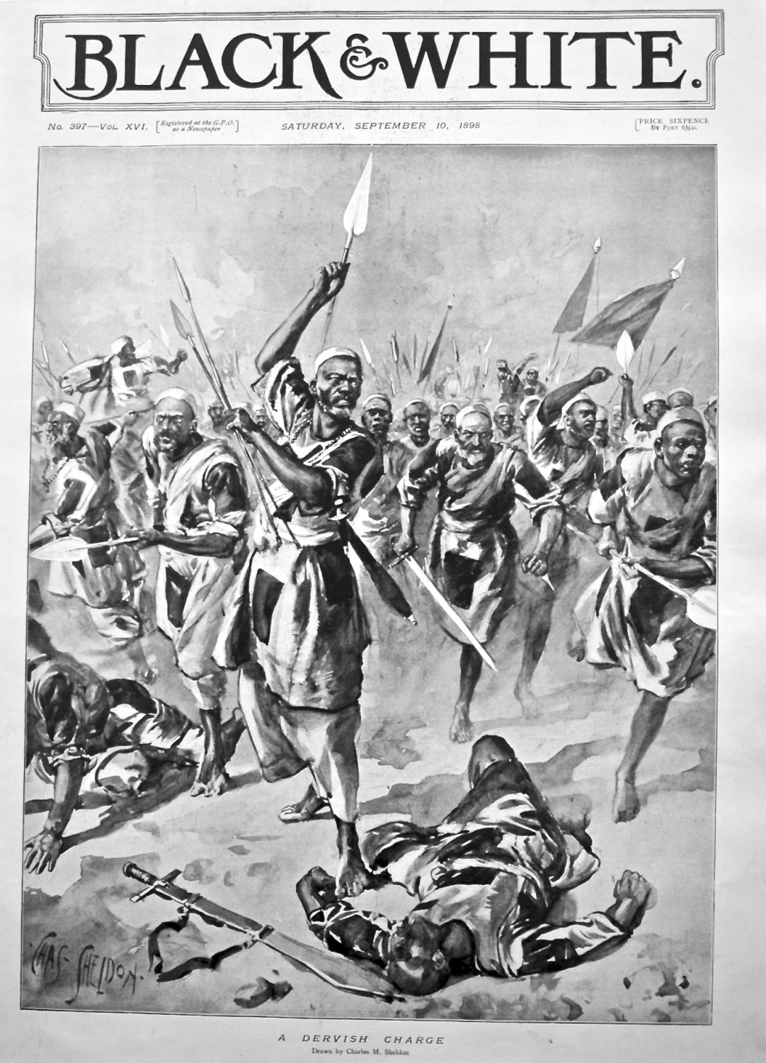 A Dervish Charge. 1898.