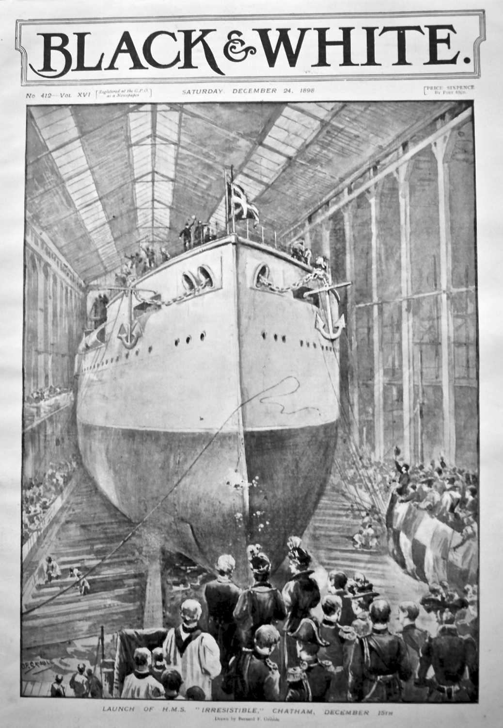 Launch of H. M. S. 