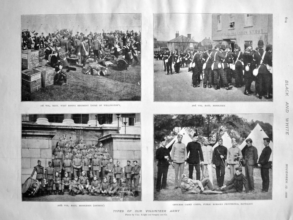 Types of  our Volunteer Army. 1898.