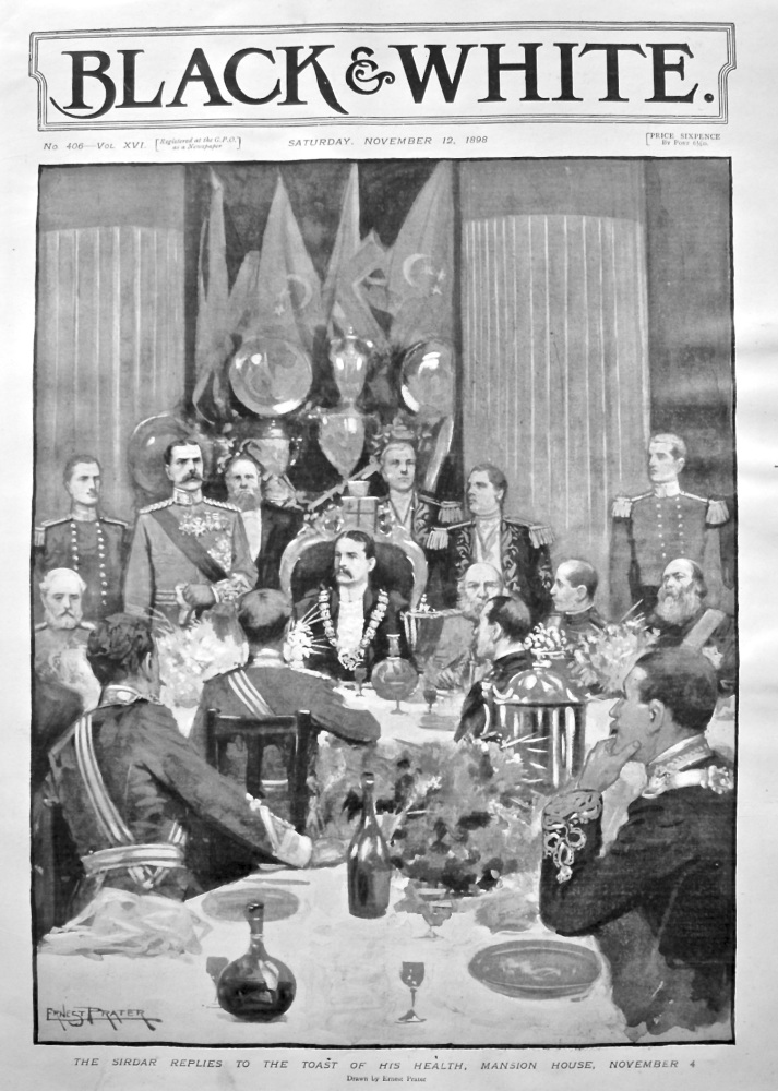 The Sirdar Replies to the Toast of His Health, Mansion House, November 4. 1898.