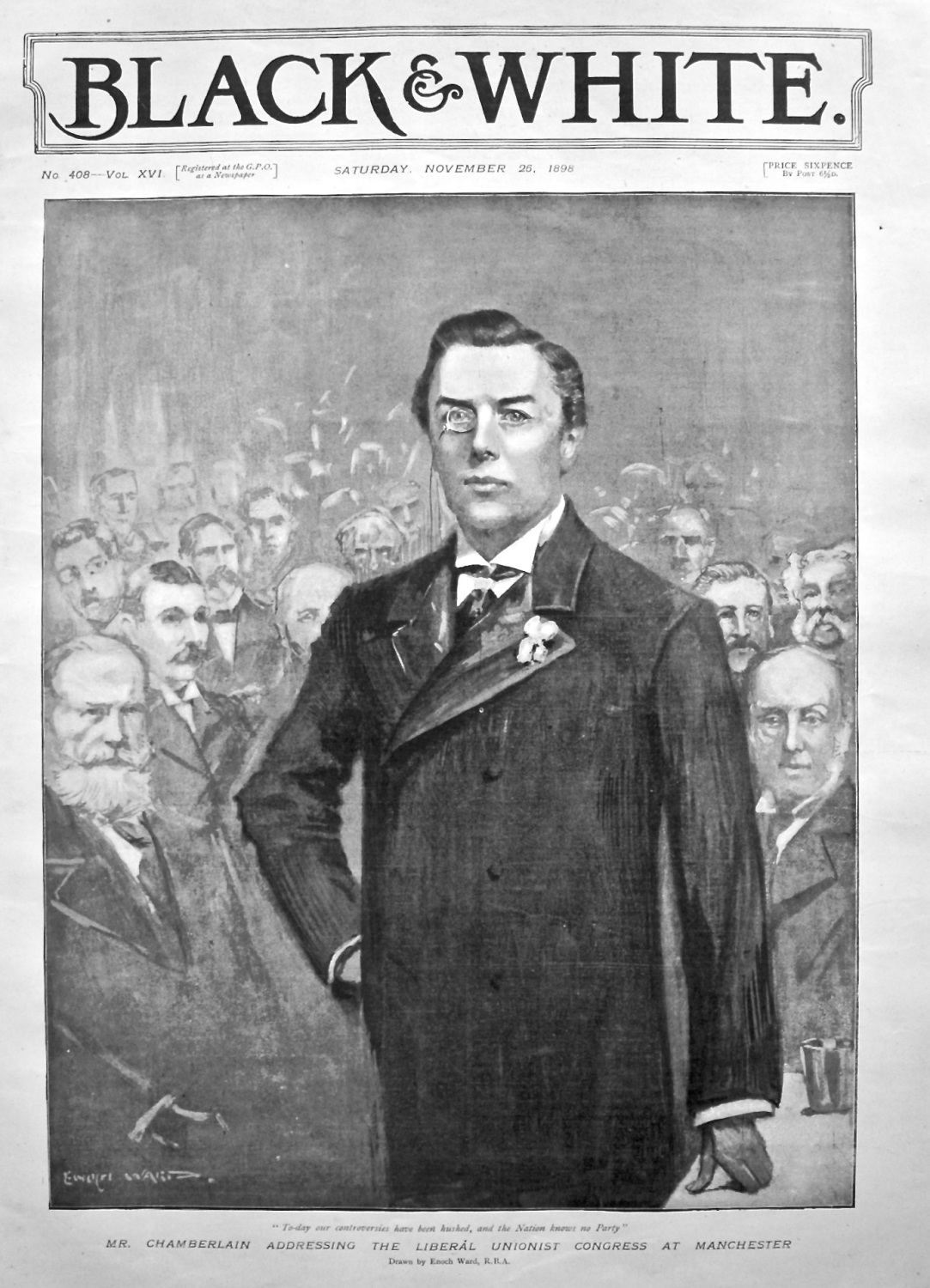 Mr. Chamberlain Addressing the Liberal Unionist Congress at Manchester. 189