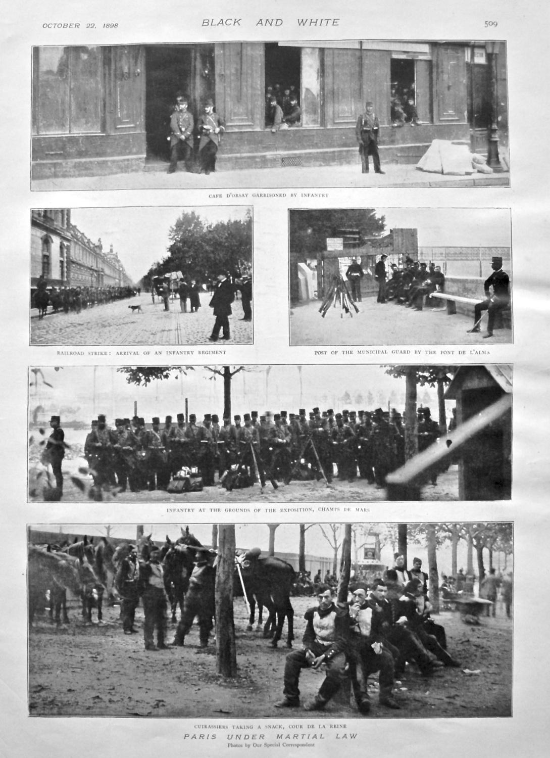 Paris under Martial Law. 1898.