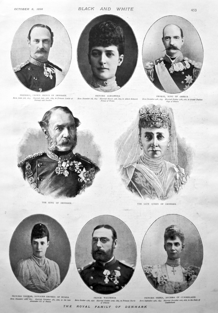 The Royal Family of Denmark. 1898.