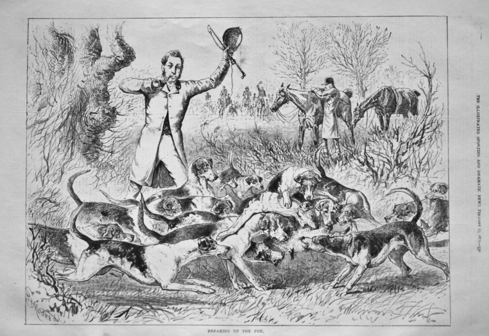 Breaking up the Fox. 1879.