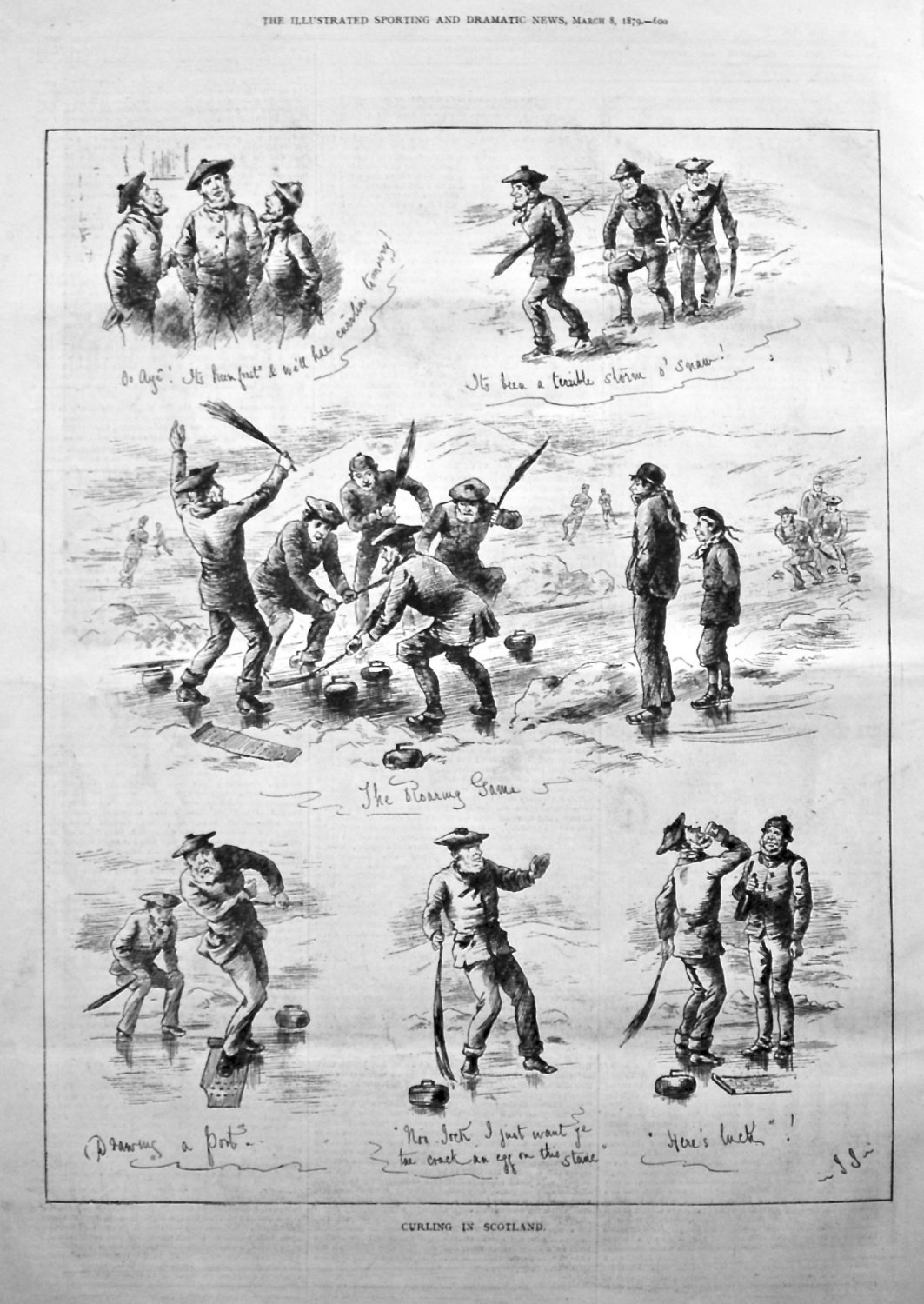 Curling in Scotland. 1879.