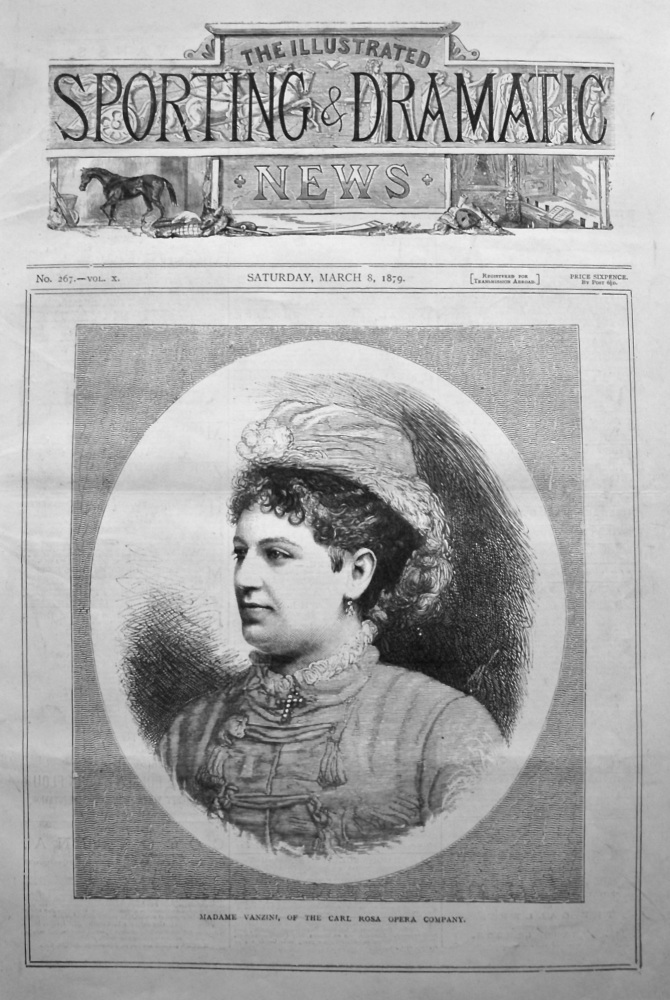 Madame Vanzini, of the Carl Rosa Opera Company. 1879.
