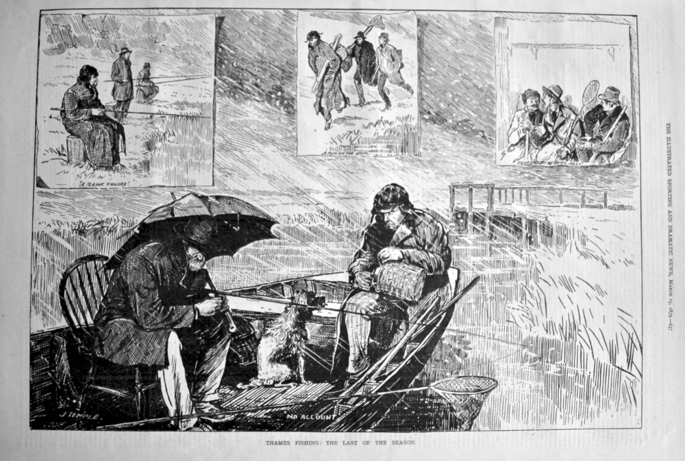 Thames Fishing : The Last of the Season. 1879.