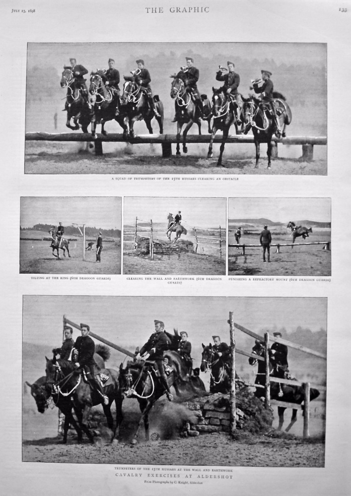 Cavalry Exercise at Aldershot. 1898.