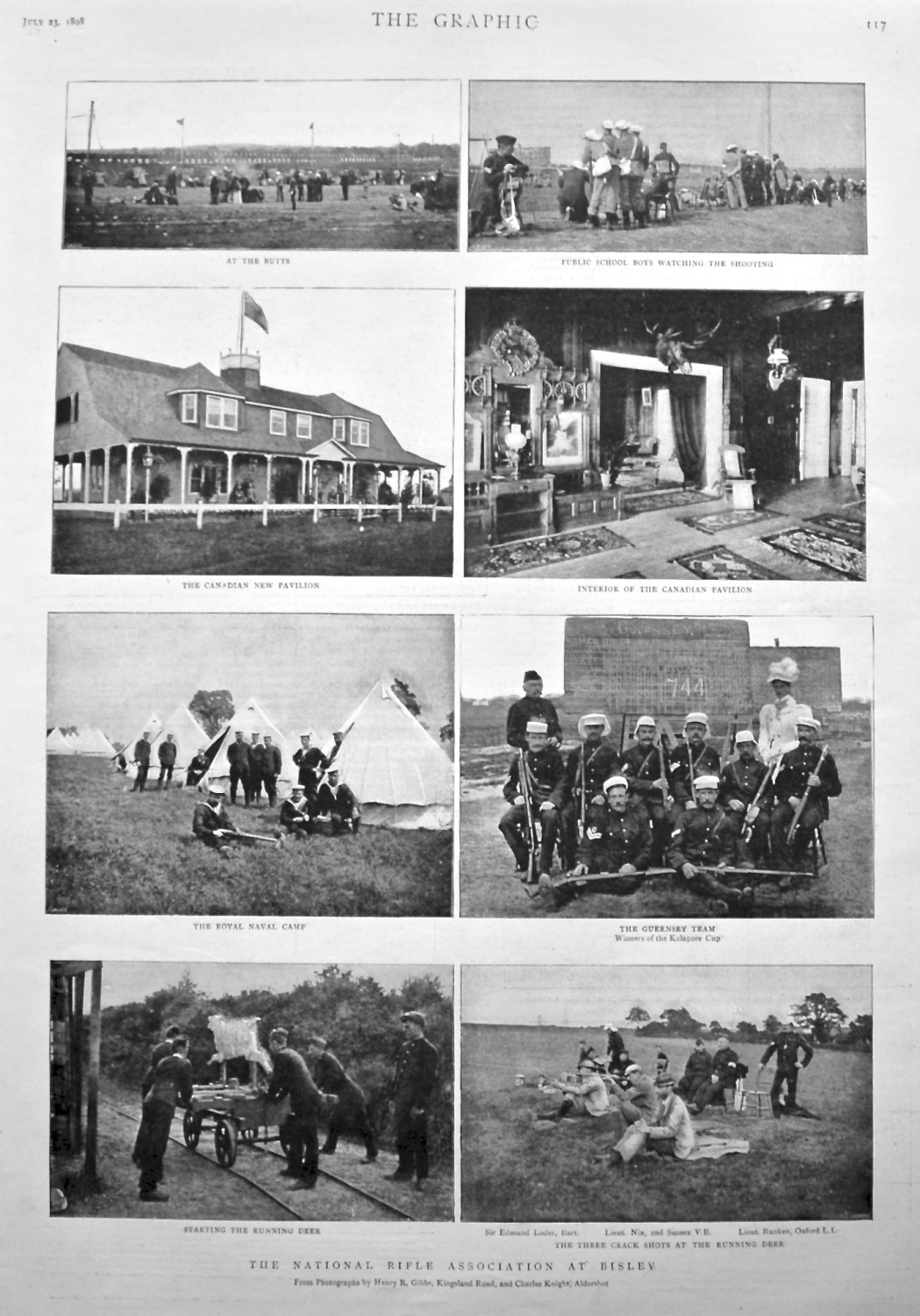 The National Rifle Association at Bisley. 1898.