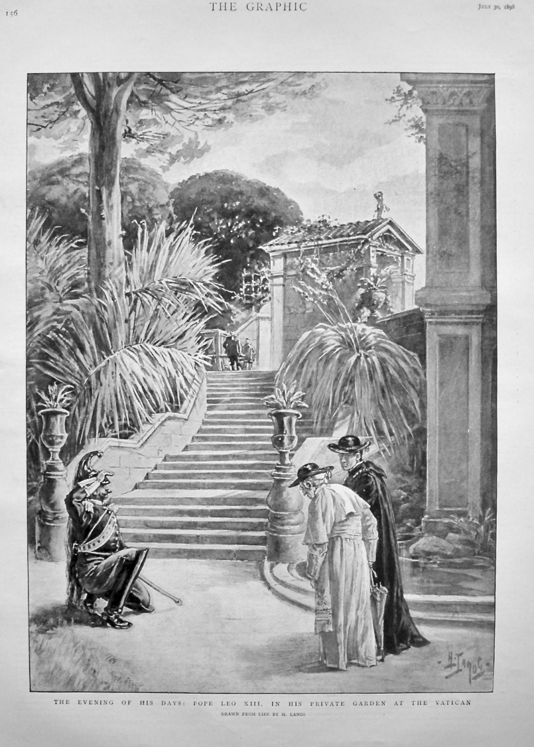 The Evening of His Days : Pope Leo XIII. In His Private Garden at the Vatic