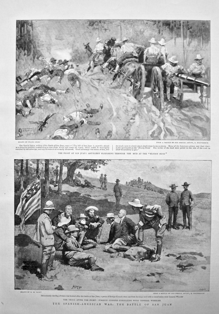 The Spanish-American War : The Battle of San Juan. 1898.