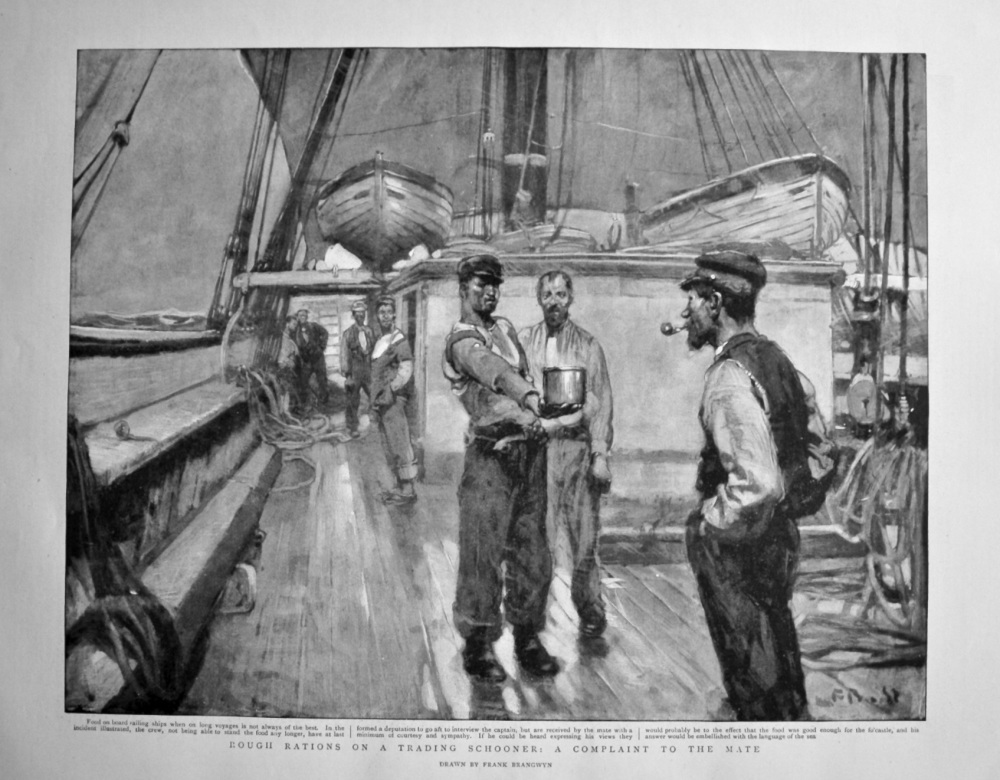 Rough Rations on a Trading Schooner : A Complaint to the Mate. 1898.