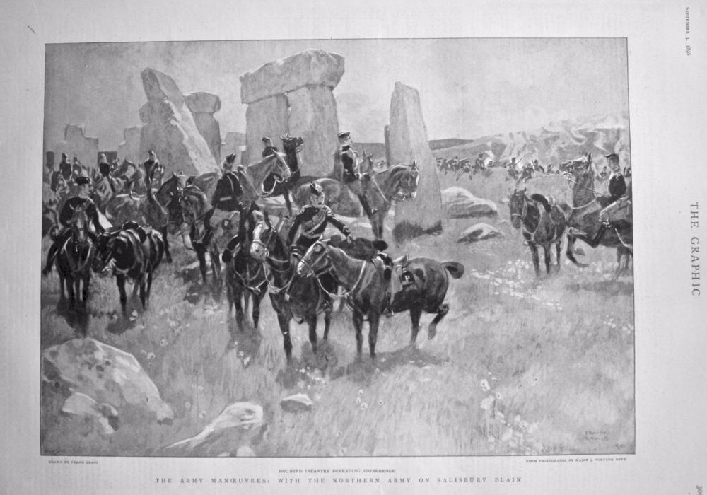 The Army Manoeuvres : With the Northern Army on Salisbury Plain. 1898.