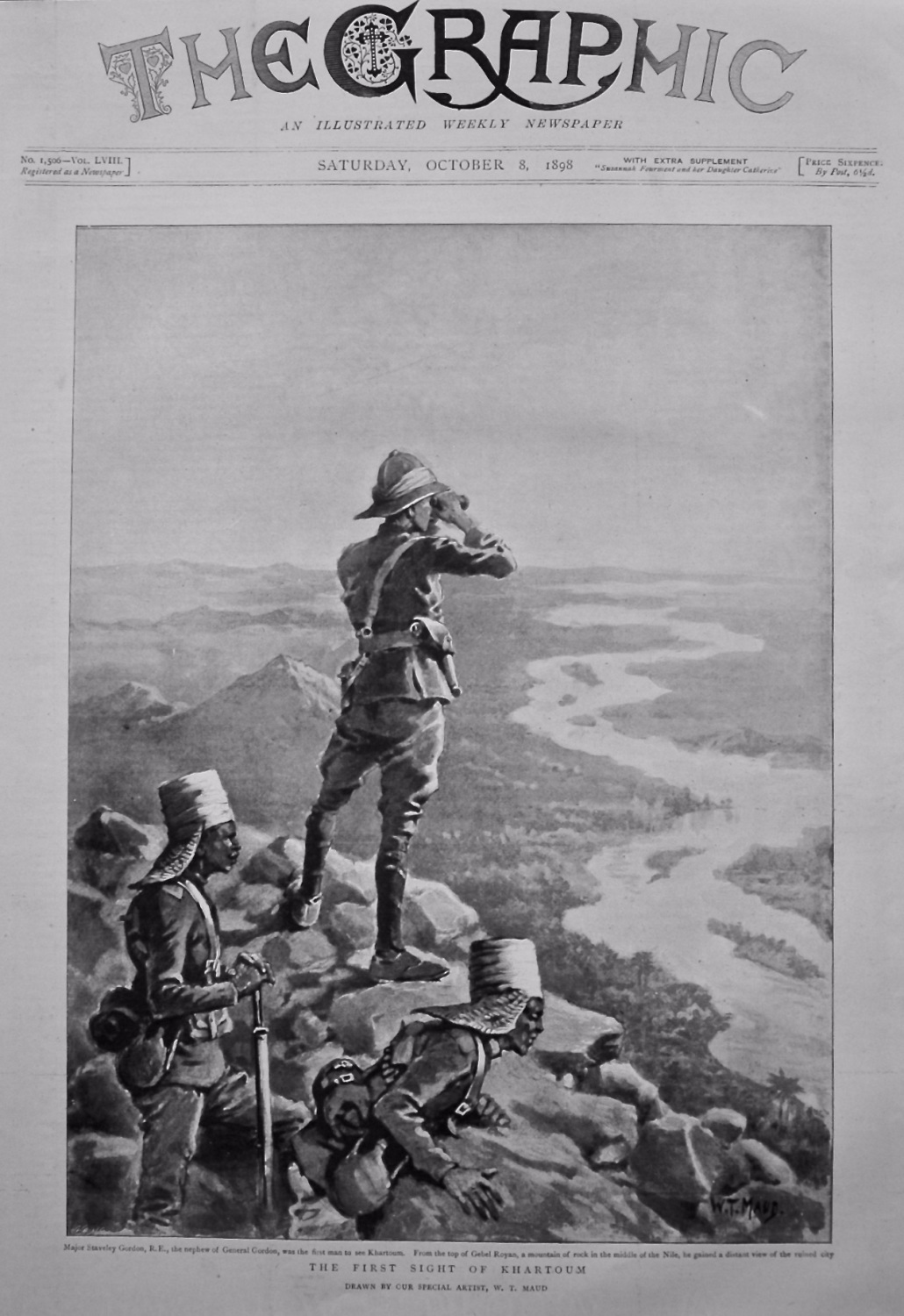 The First Sight of Khartoum. 1898.