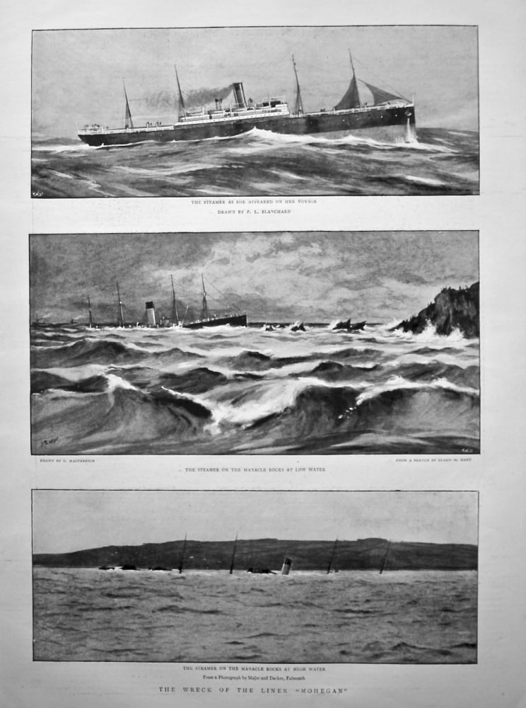 The Wreck of the Liner "Mohegan". 1898.