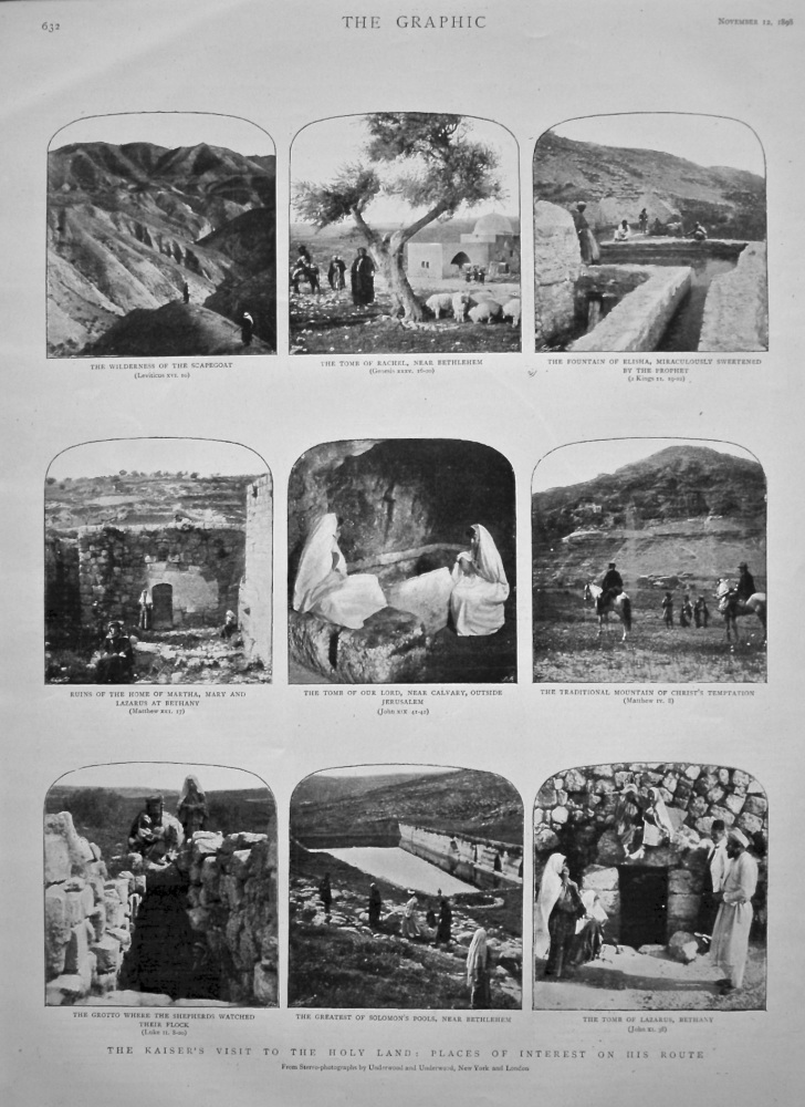 The Kaiser's Visit to the Holy Land : Places of Interest on His Route. 1898.