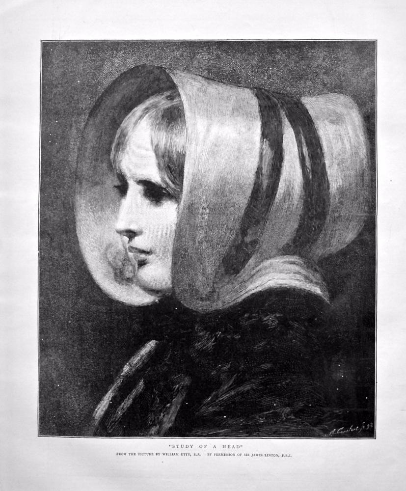 "Study of a Head" 1898.