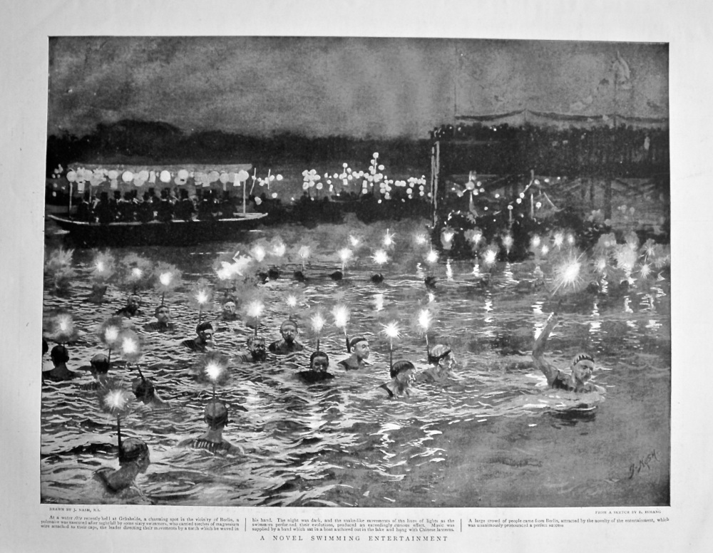 A Novel Swimming Entertainment. 1898.