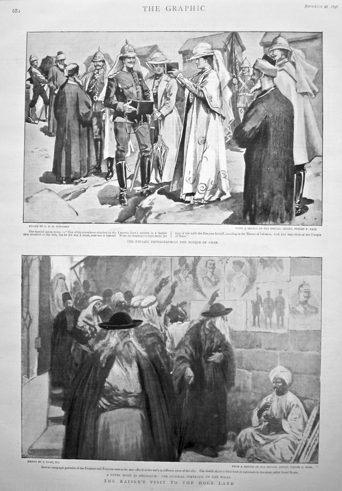 The Kaiser's visit to the Holy Land. 1898.