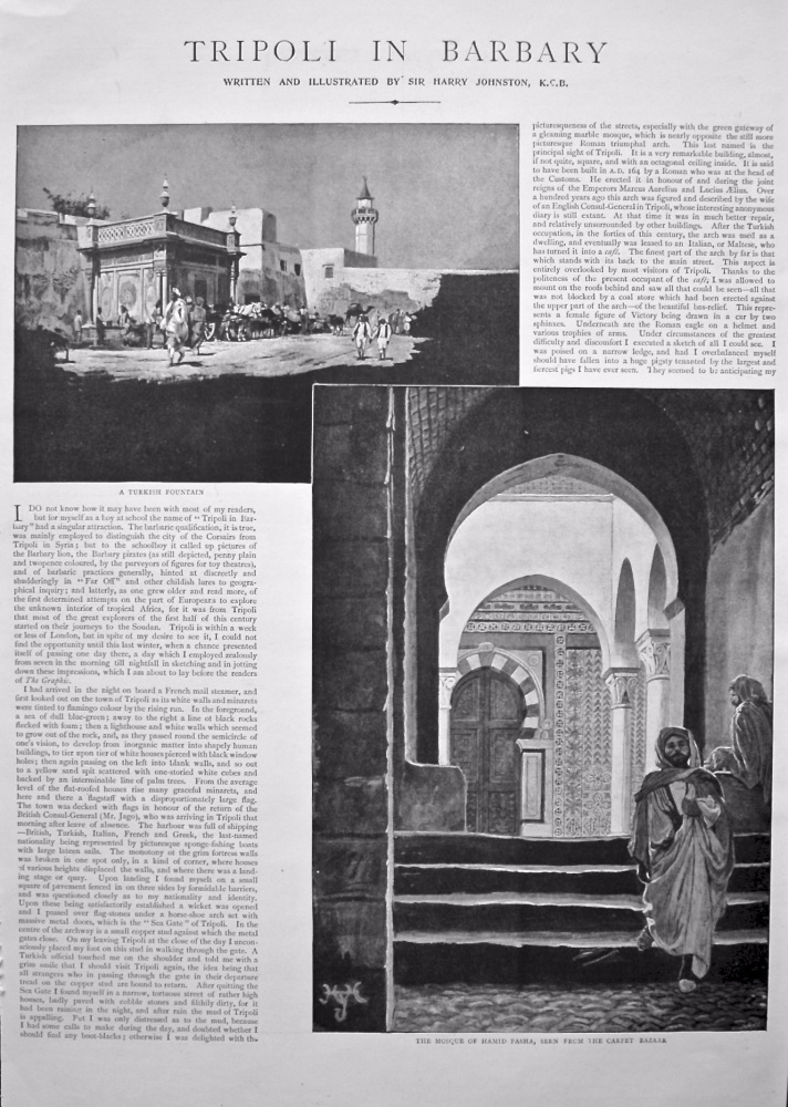 Tripoli in Barbary. 1898.