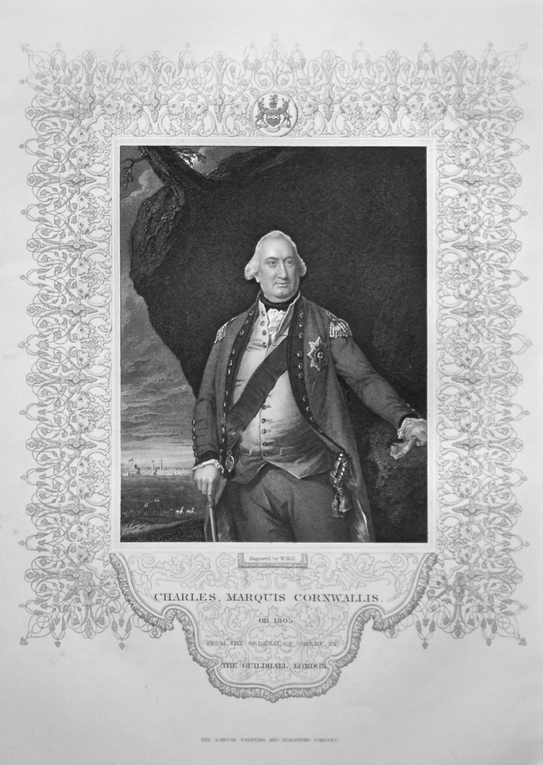 Charles , Marquis Cornwallis. OB. 1805 from the Original of Copley in the G