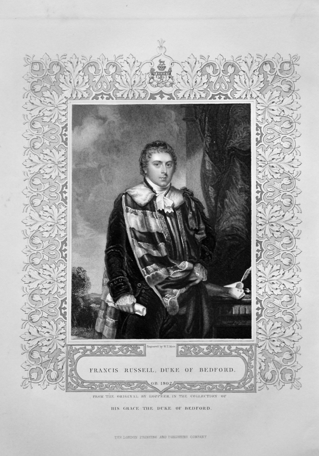 Francis Russell, Duke of Bedford. OB. 1802. From the Original by Hoppner, i