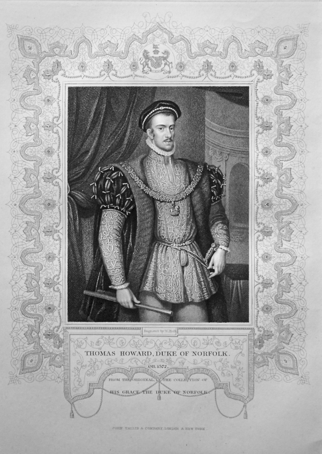 Thomas Howard, Duke of Norfolk.  OB. 1572.  From the original in the collec