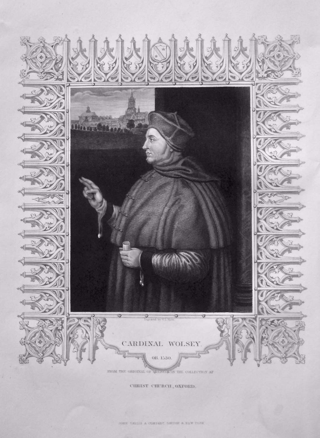 Cardinal Wolsey.  OB. 1530.  From the original of Holbein in the collection