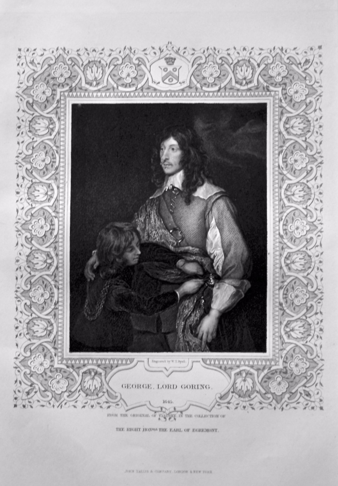 George, Lord Goring.  OB. 1645.  From the original of Vandyke, in the collection of The Right Hon. The Earl of Egremont.
