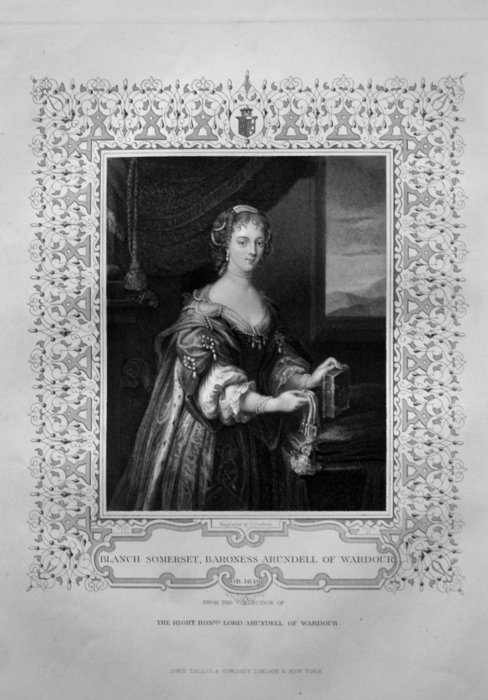 Blanch Somerset, Baroness Arundel of Wardour.  OB. 1649.  From the collection of The Right Hon. Lord Arundel of Wardour.