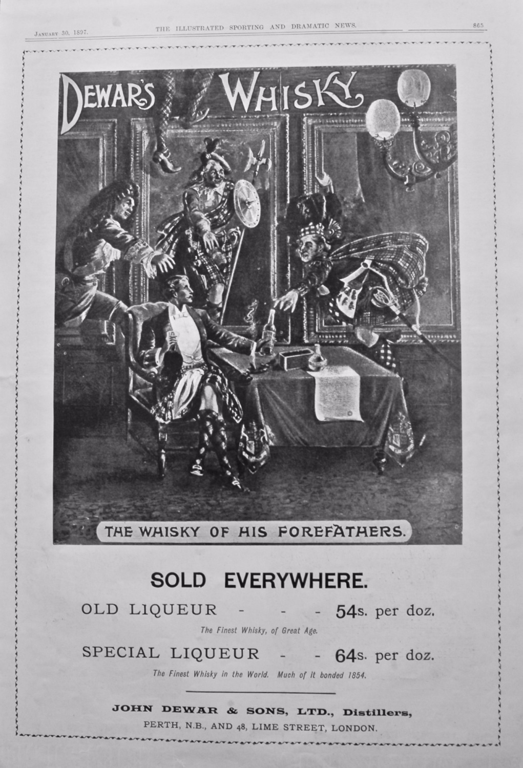 Dewar's Whisky. 1897.
