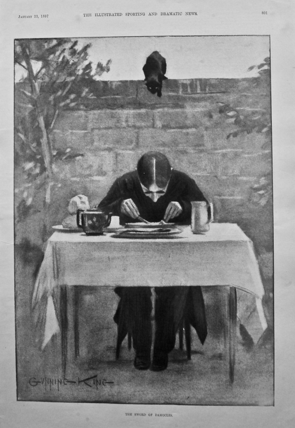 The Sword of Damocles. (Gunning King.) 1897.