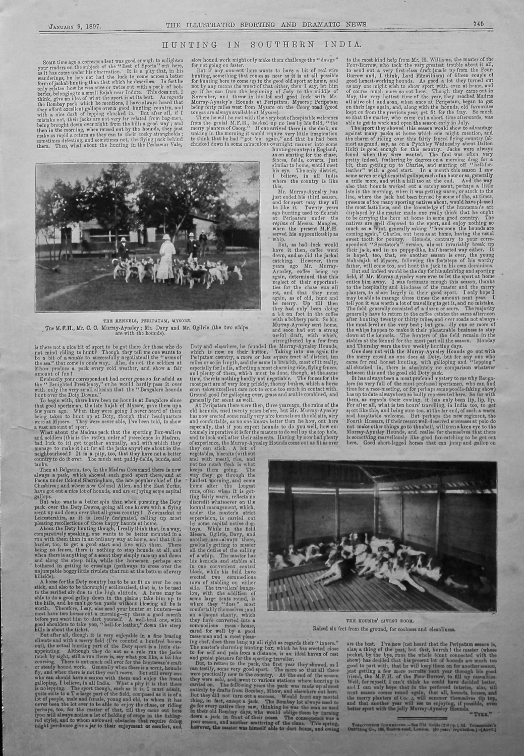 Hunting in Southern India. 1897.