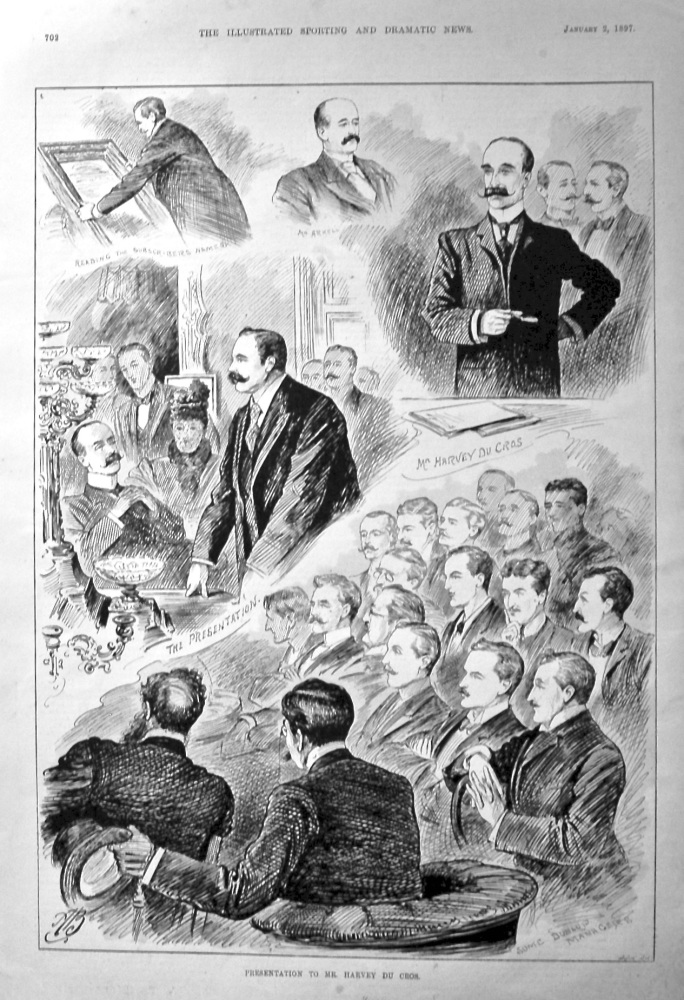 Presentation to Mr. Harvey Du Cros. 1897.