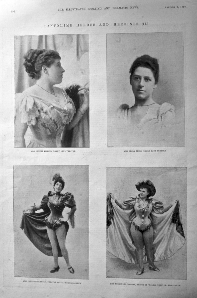 Pantomime Heroes and Heroines  (II). 1897.