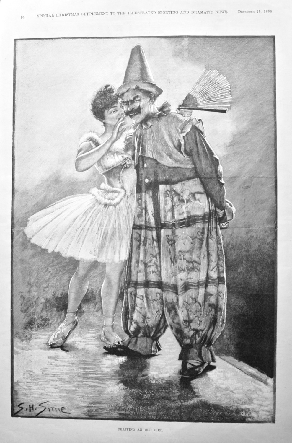 Chaffing an Old Bird.  1896.