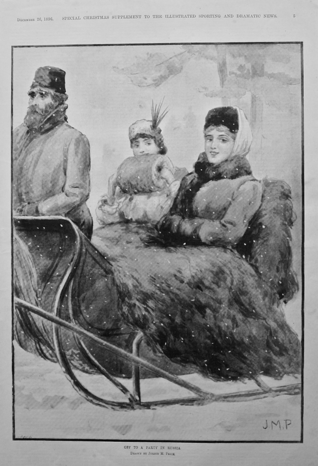 Off to a Party in Russia.  1896.