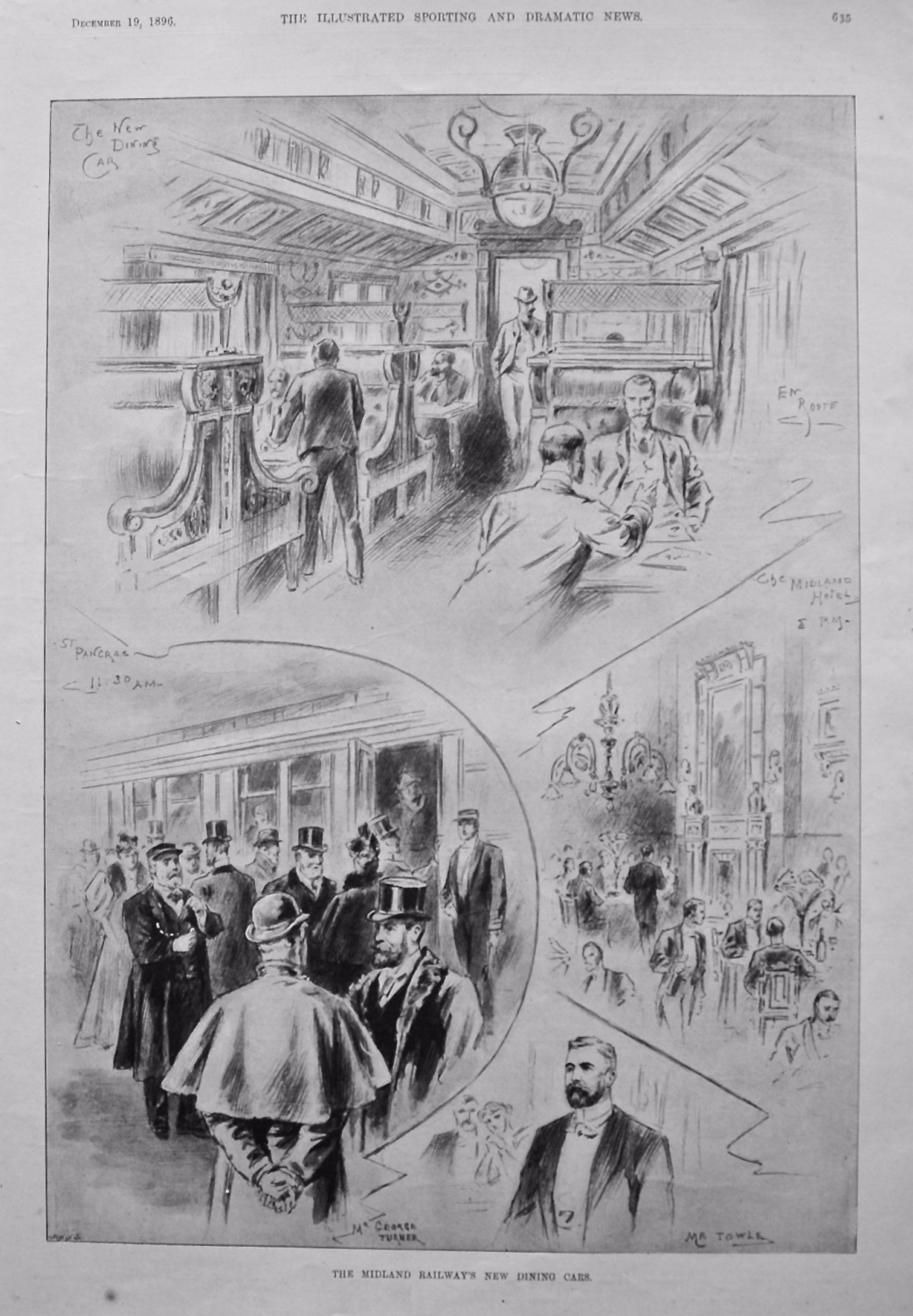 The Midland Railway's New Dining Cars. 1896.