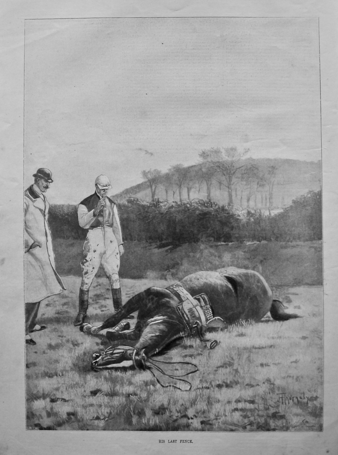 His Last Fence. 1896.