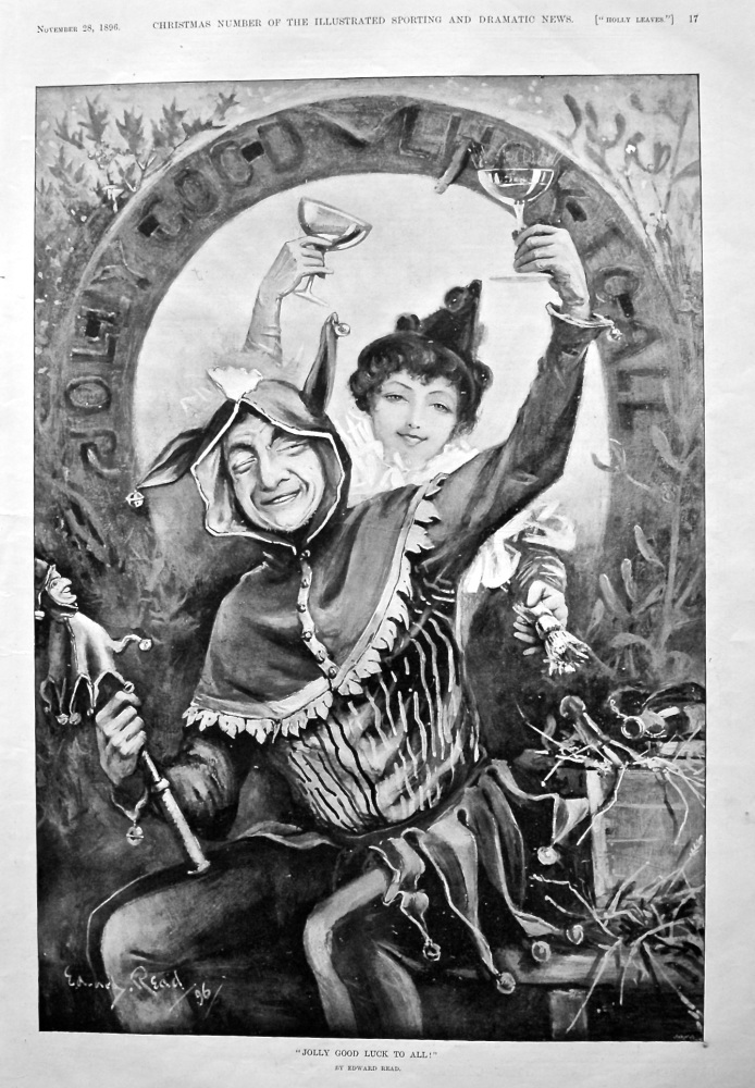 "Jolly Good Luck To All !".  1896.