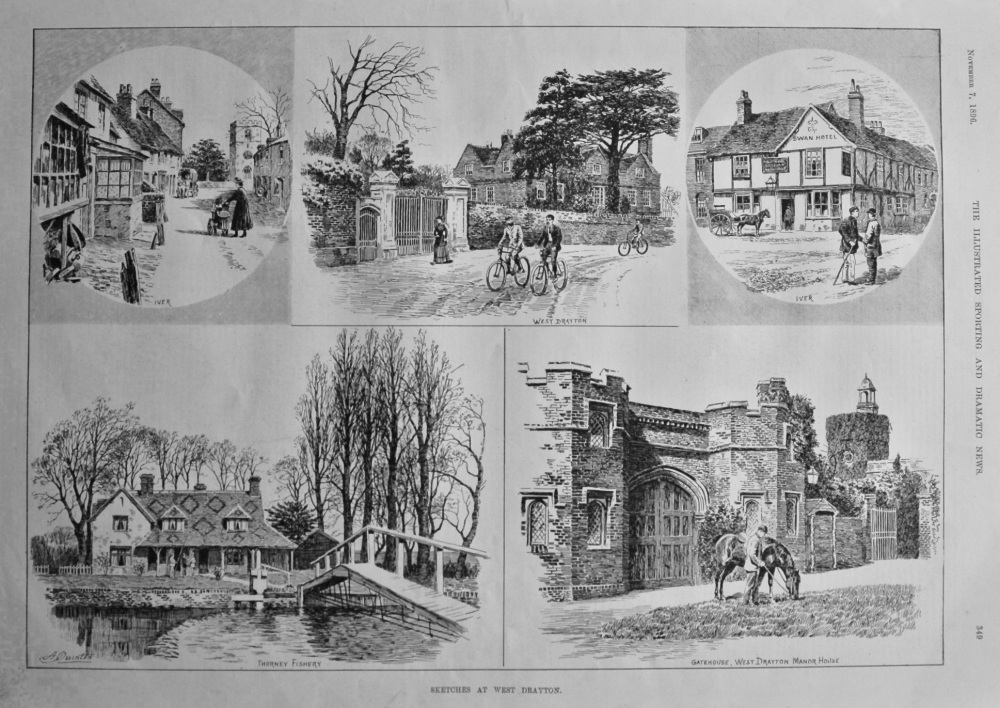 Sketches at West Drayton.  1896.