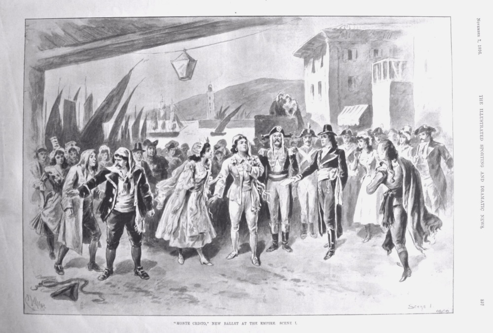 "Monte Cristo," New Ballet at the Empire.  Scene I.  1896.