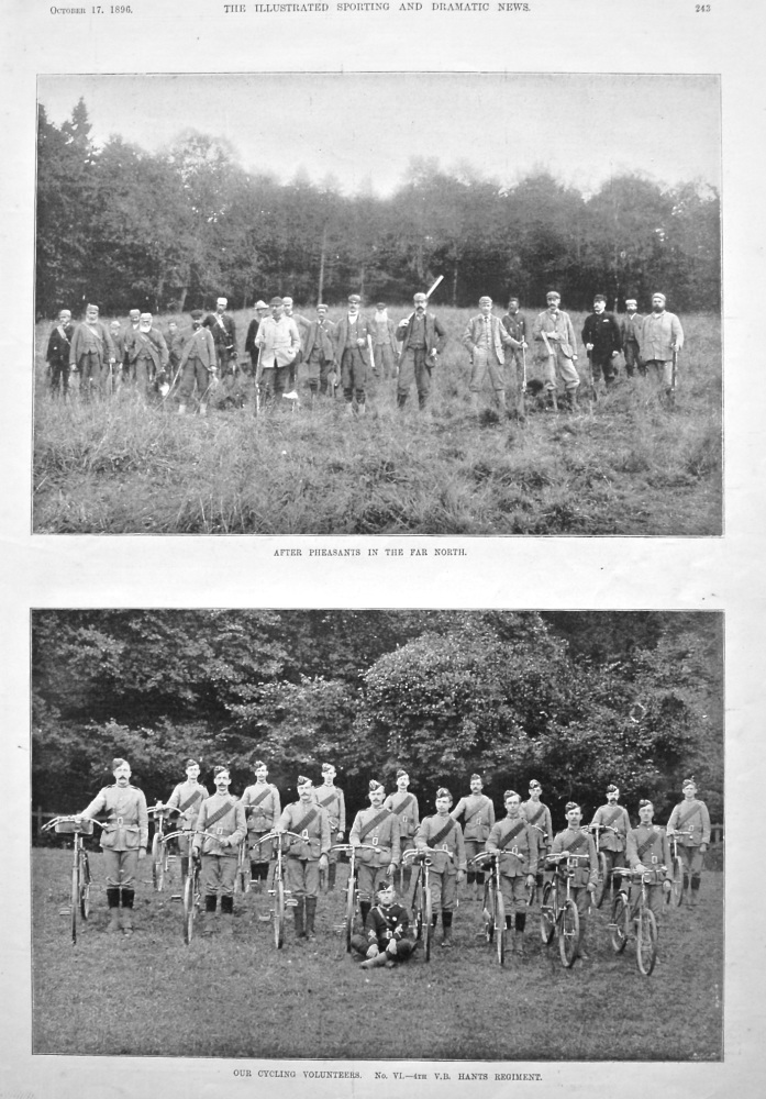 Our Cycling Volunteers.  No. VI.- 4th V.B.  Hants Regiment.  1896.