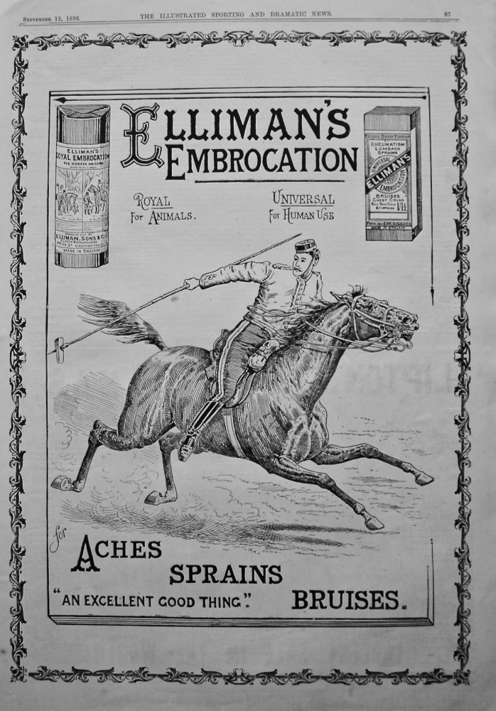 Elliman's Embrocation.  1896.