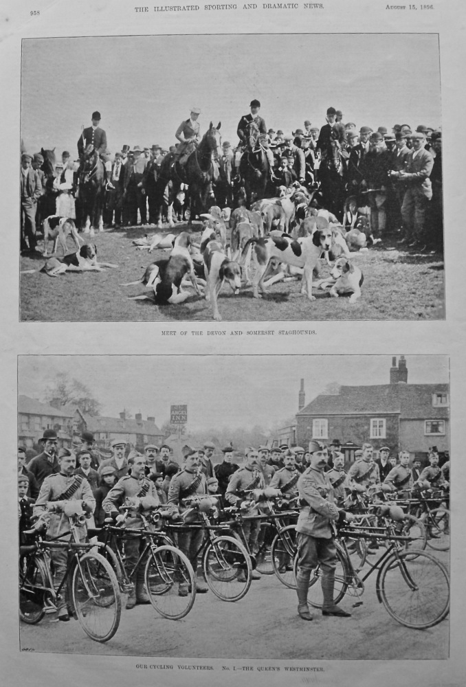 Our Cycling Volunteers.  No. I.- The Queen's Westminster.  1896.