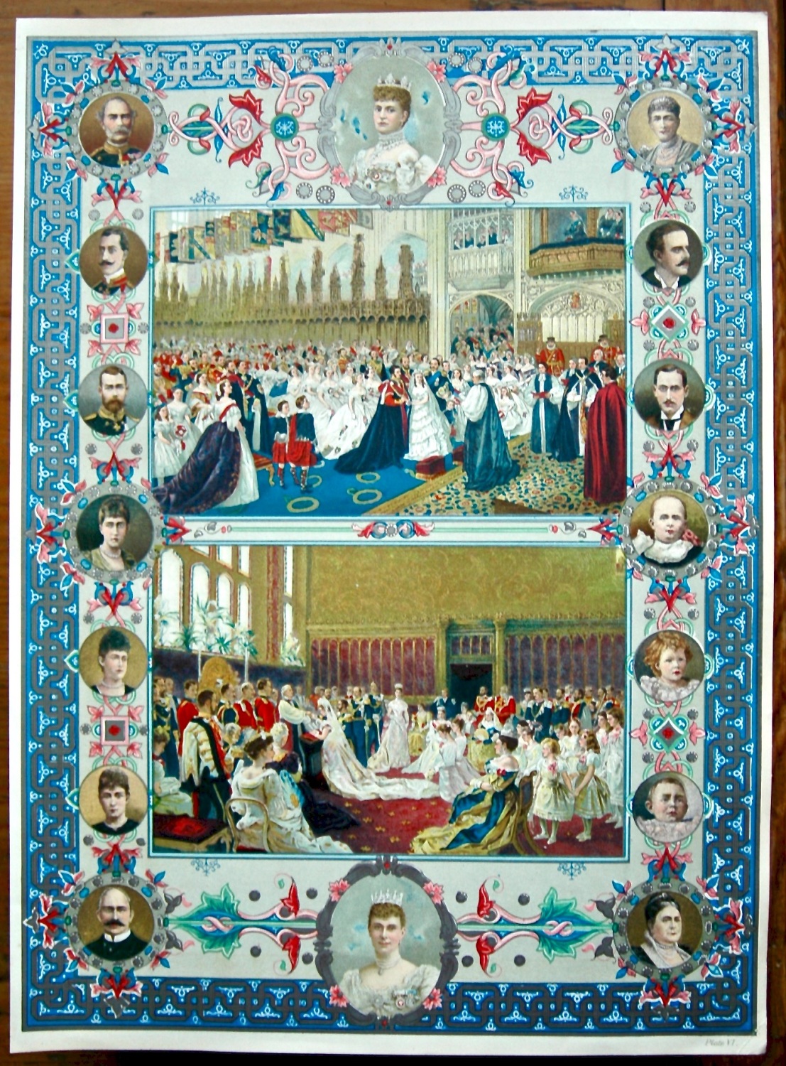 Diamond Jubilee for Queen Victoria.  (Chromo-Lithographic Plate) 1897.