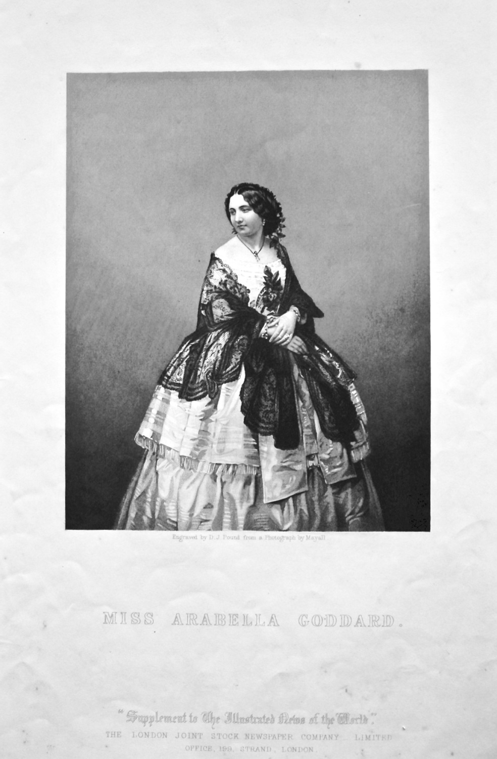 Miss Arabella Goddard.  1858c.