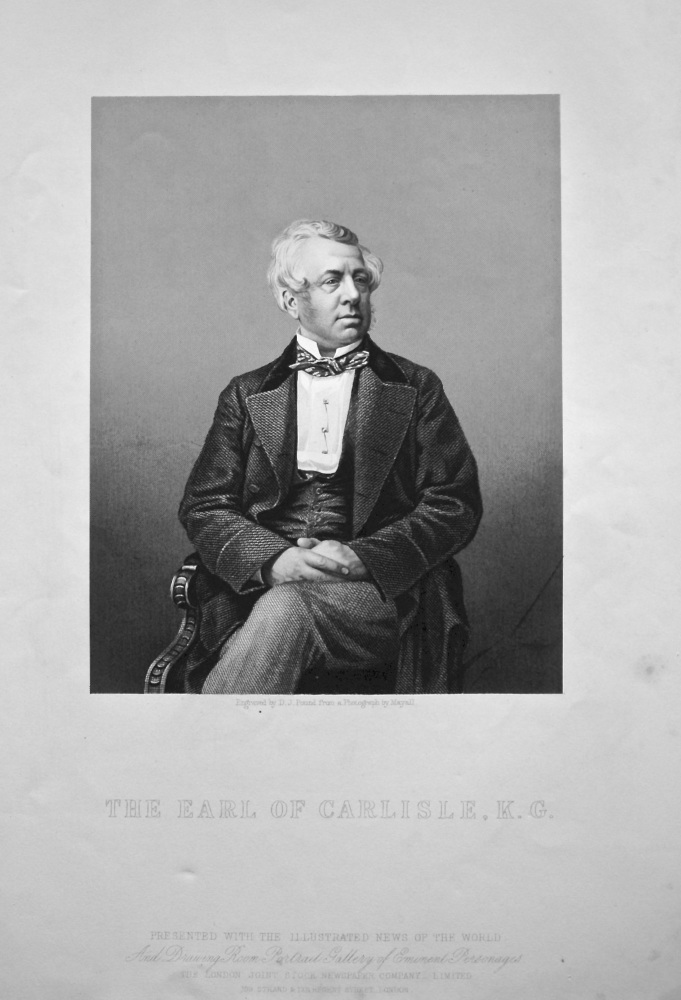The Earl of Carlisle, K. G.  1858c.