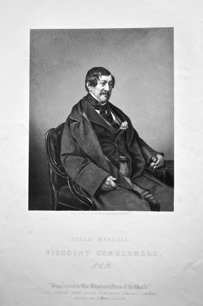Field Marshal Viscount Combermere. 1858c.