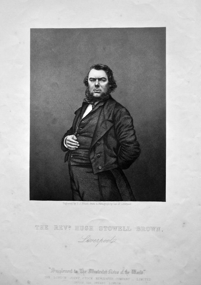 The Rev'd Hugh Stowell Brown, Liverpool.  1858c.